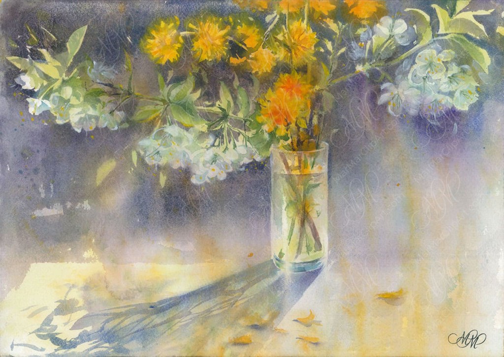 “Sunny Spring Bouquet”. Watercolor Art&nbsp;Print